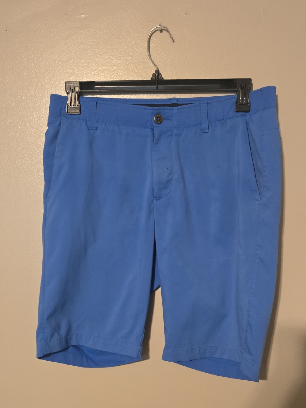 Under Armour Short Golf Shorts Chino Shorts Men 34 Blue‎ Flat Front Shorts Men